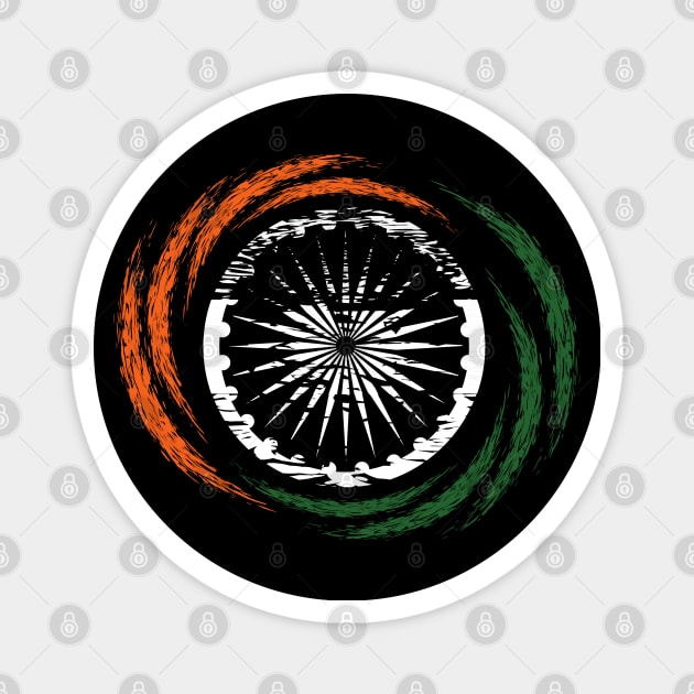 India-tiranga Magnet by Myartstor 